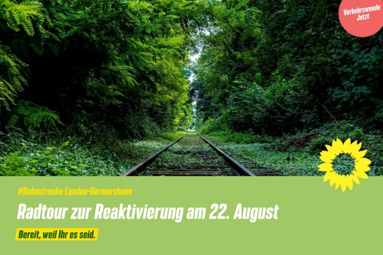 Radtour zur Reaktivierung: Pfälzer GRÜNE laden zur Sternfahrt am 22. August