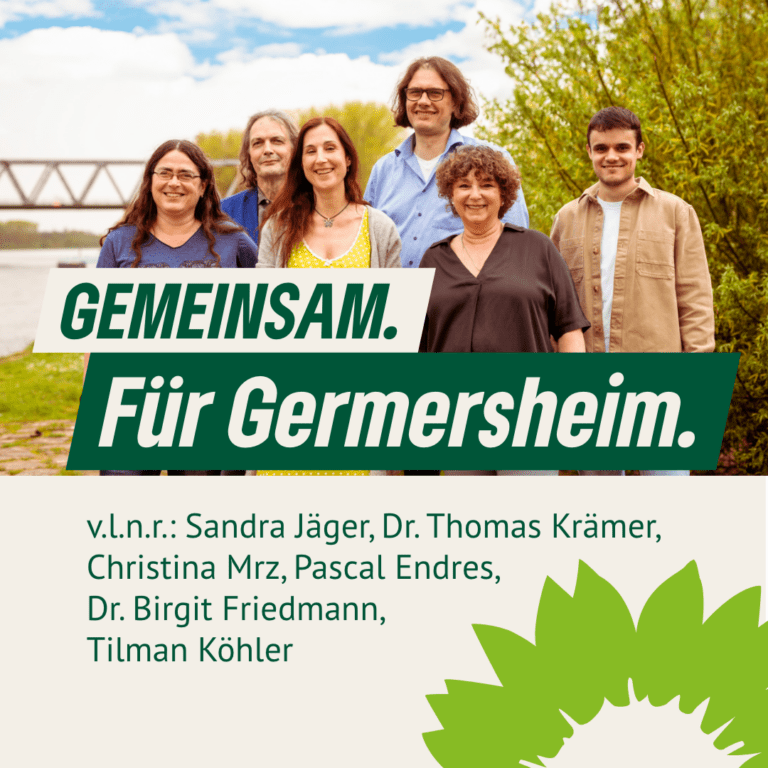 Unsere Spitzenkandidat*innen für den Kreistag Germersheim